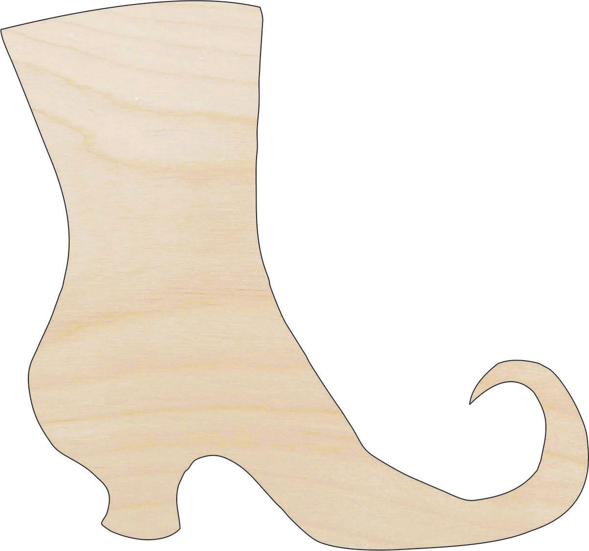 Shoe Witch - Laser Cut Out Unfinished Wood Craft Shape FAL91 Shoe Witch - Laser Cut Out Unfinished Wood Craft Shape FAL91