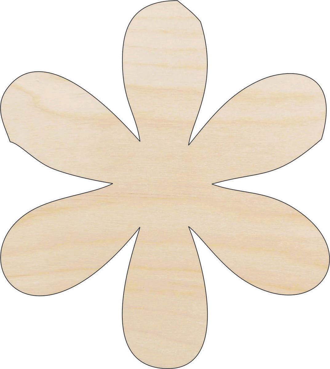 Flower - Laser Cut Out Unfinished Wood Craft Shape FLR64 Flower - Laser Cut Out Unfinished Wood Craft Shape FLR64