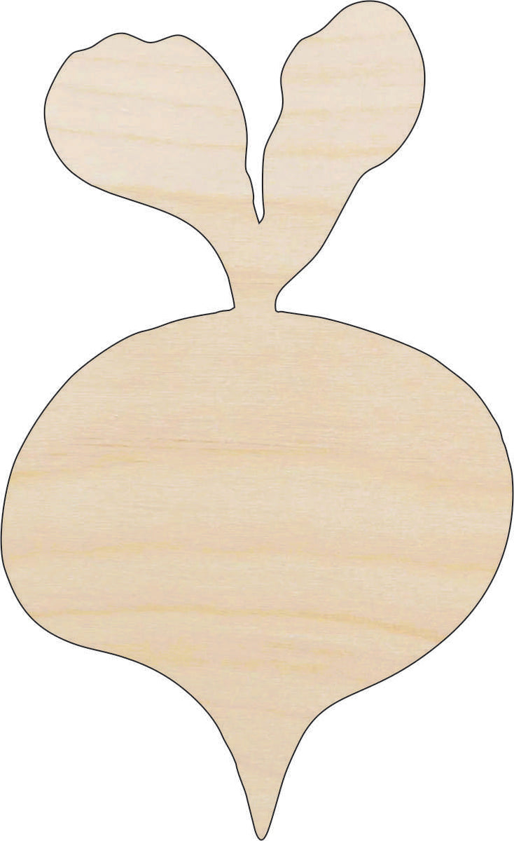 Food Radish - Laser Cut Out Unfinished Wood Craft Shape FOD103 Food Radish - Laser Cut Out Unfinished Wood Craft Shape FOD103