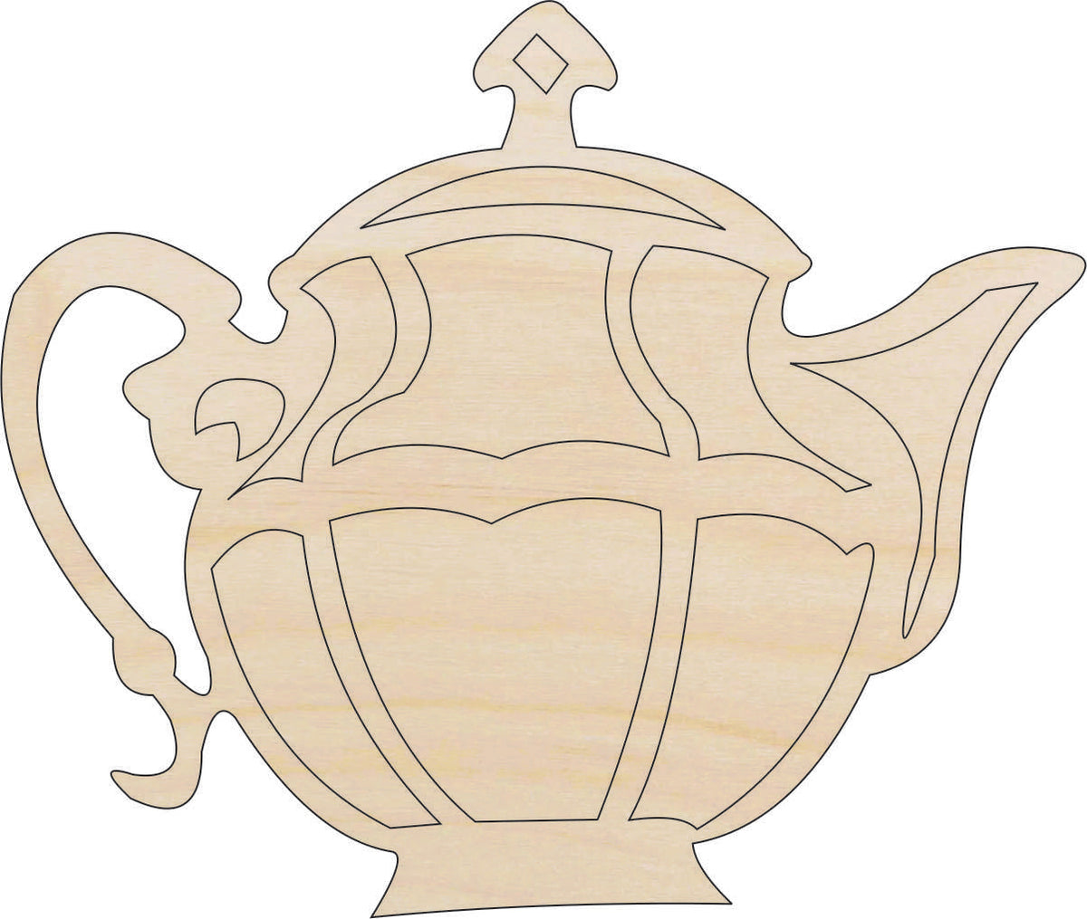 Drink Teapot - Laser Cut Out Unfinished Wood Craft Shape FOD207