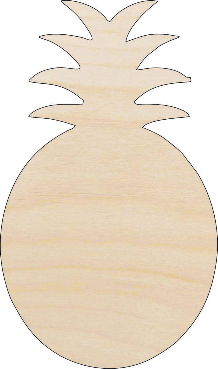 Food Pineapple - Laser Cut Out Unfinished Wood Craft Shape FOD82 Food Pineapple - Laser Cut Out Unfinished Wood Craft Shape FOD82