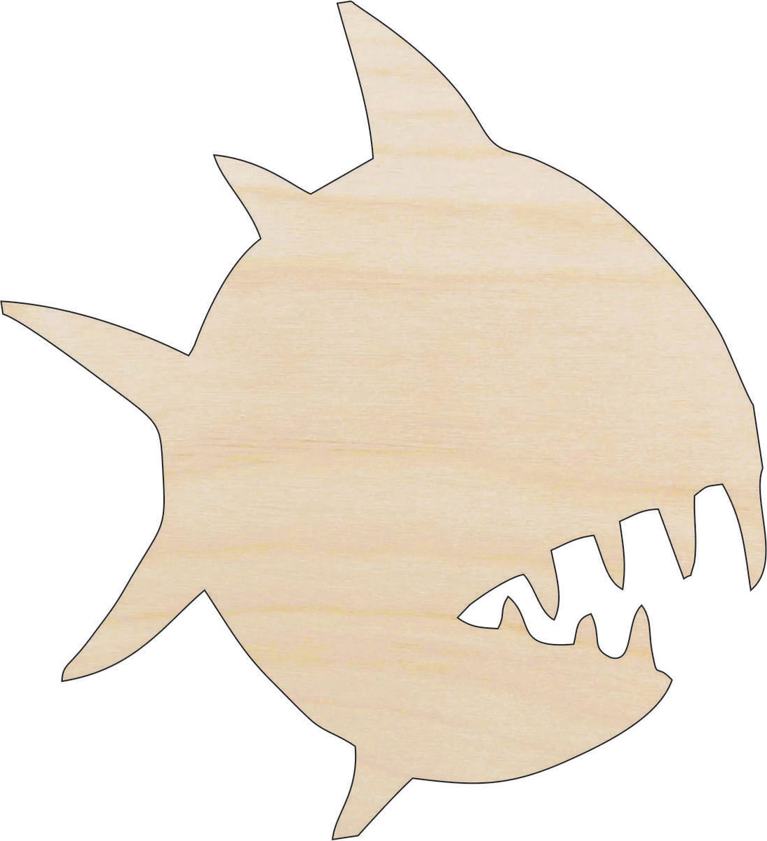 Fish - Laser Cut Out Unfinished Wood Craft Shape FSH43