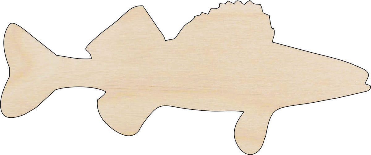 Fish - Laser Cut Out Unfinished Wood Craft Shape FSH69 Fish - Laser Cut Out Unfinished Wood Craft Shape FSH69