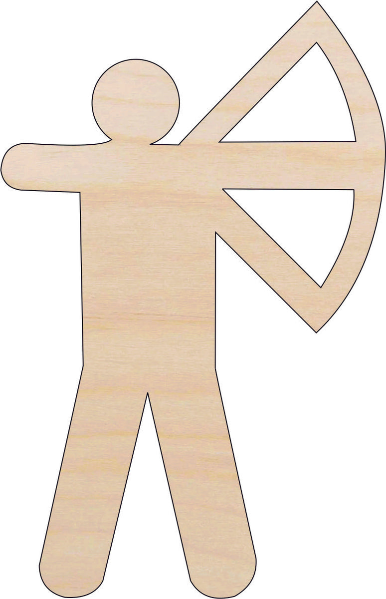 Sport Hunting - Laser Cut Out Unfinished Wood Craft Shape HNT2 Sport Hunting - Laser Cut Out Unfinished Wood Craft Shape HNT2