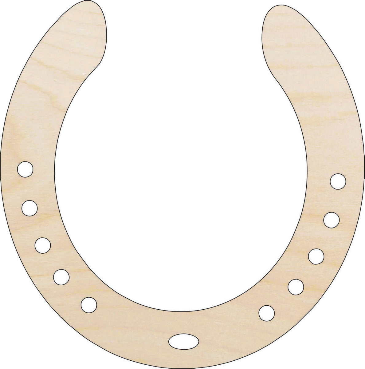 Horseshoe - Laser Cut Out Unfinished Wood Craft Shape HRS45 Horseshoe - Laser Cut Out Unfinished Wood Craft Shape HRS45