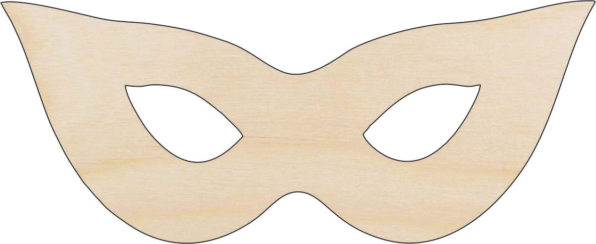 Mask - Laser Cut Out Unfinished Wood Craft Shape MSK12 Mask - Laser Cut Out Unfinished Wood Craft Shape MSK12