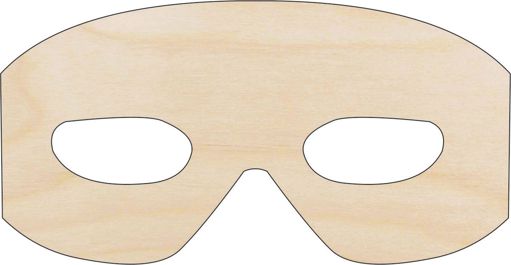 Mask - Laser Cut Out Unfinished Wood Craft Shape MSK18