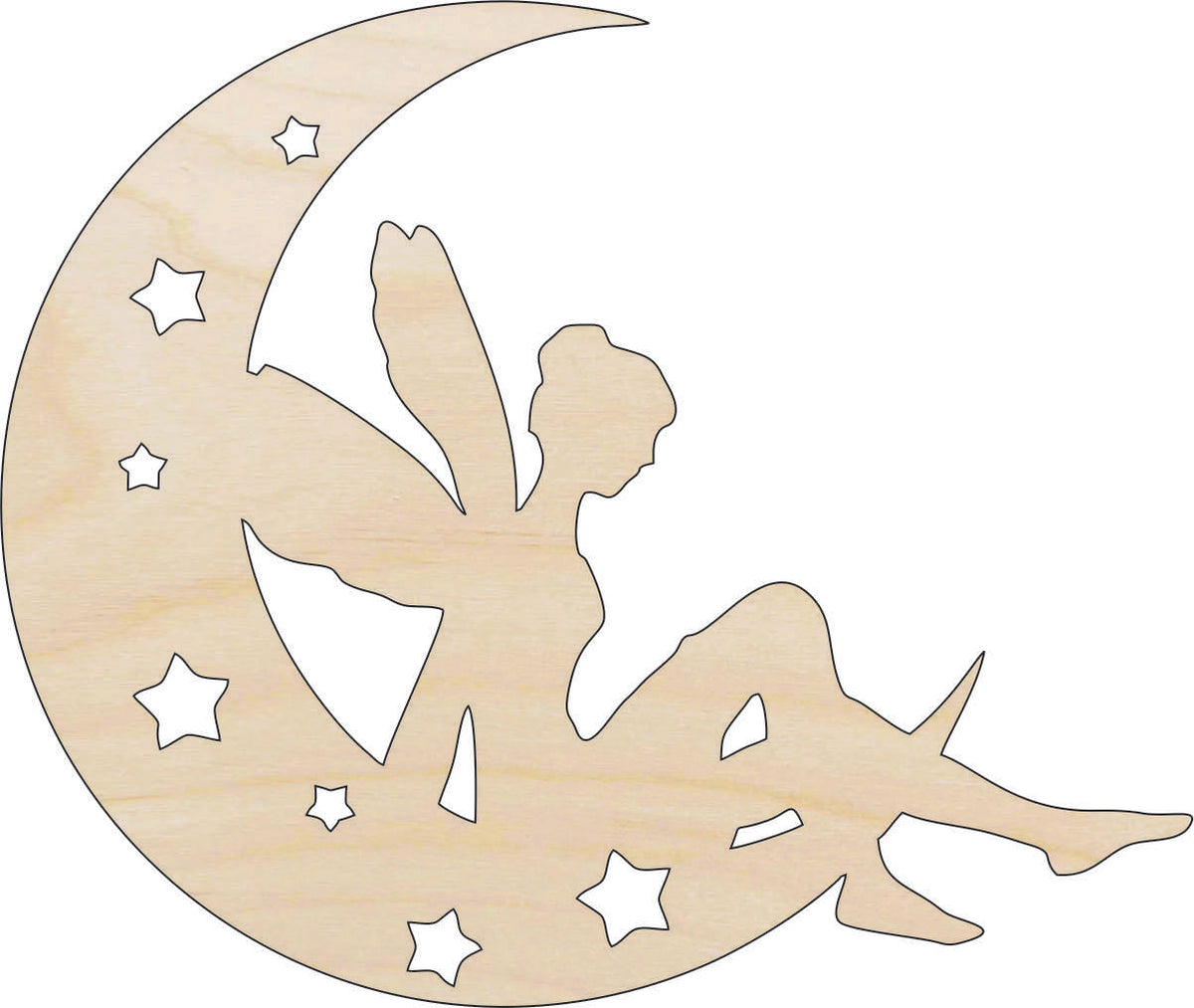 Fairy - Laser Cut Out Unfinished Wood Craft Shape MYTH107 Fairy - Laser Cut Out Unfinished Wood Craft Shape MYTH107