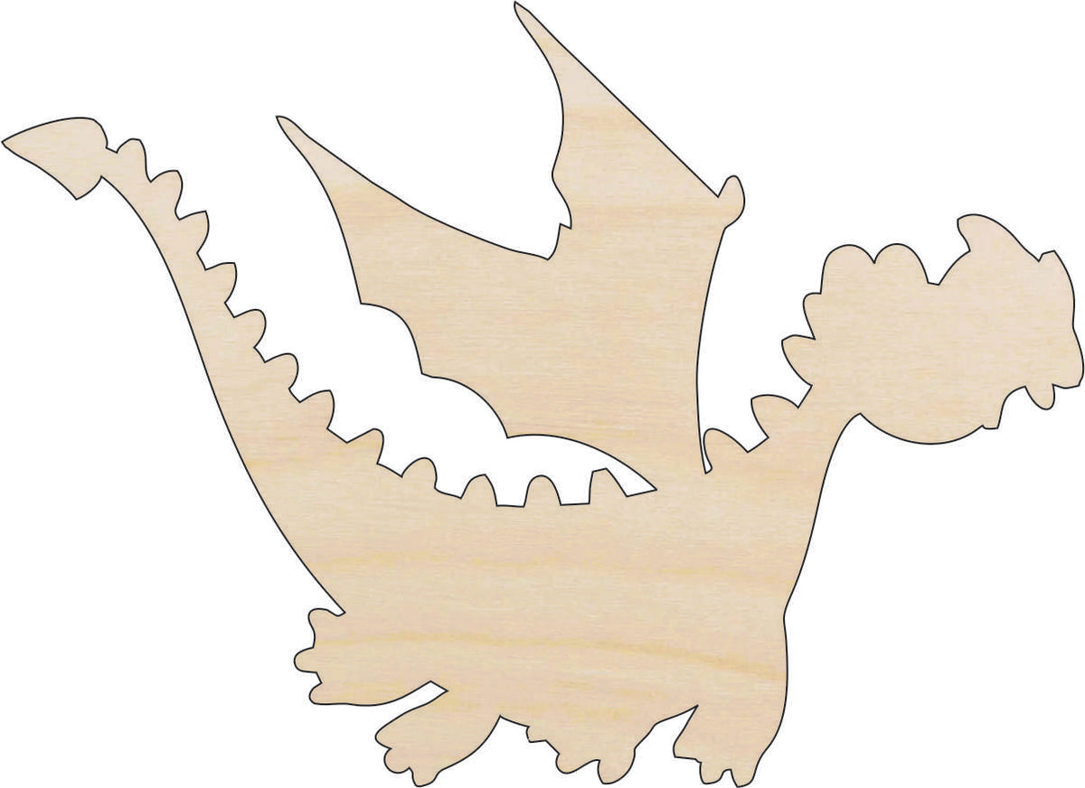 Dragon - Laser Cut Out Unfinished Wood Craft Shape MYTH47 Dragon - Laser Cut Out Unfinished Wood Craft Shape MYTH47