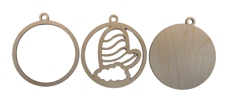 3D Ornament Mitten 3 Pieces Laser Cut Out Unfinished ORN101 3D Ornament Mitten 3 Pieces Laser Cut Out Unfinished ORN101