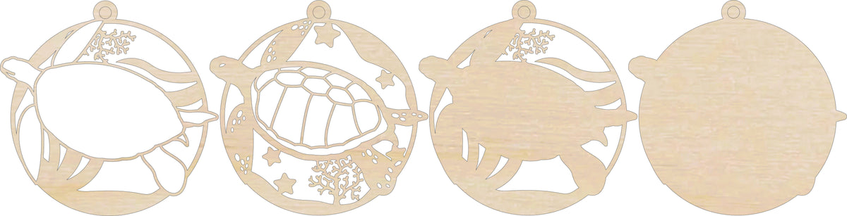 3D Ornament Sea Turtle 4 Pieces Laser Cut Out Unfinished ORN230 3D Ornament Sea Turtle 4 Pieces Laser Cut Out Unfinished ORN230