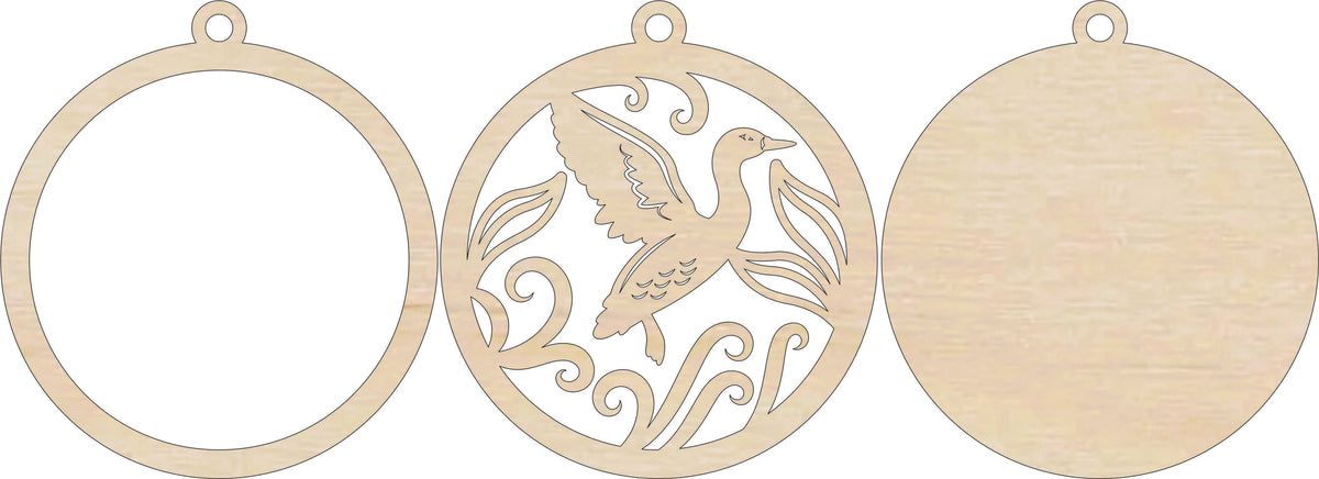 3D Ornament Duck 3 Pieces Laser Cut Out Unfinished ORN231 3D Ornament Duck 3 Pieces Laser Cut Out Unfinished ORN231