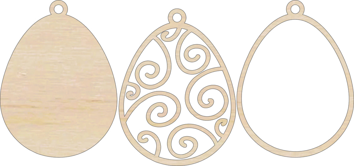 3D Ornament Easter 3 Pieces Laser Cut Out Unfinished ORN237 3D Ornament Easter 3 Pieces Laser Cut Out Unfinished ORN237