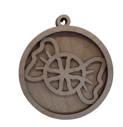 3D Ornament Candy 3 Pieces Laser Cut Out Unfinished ORN95 3D Ornament Candy 3 Pieces Laser Cut Out Unfinished ORN95