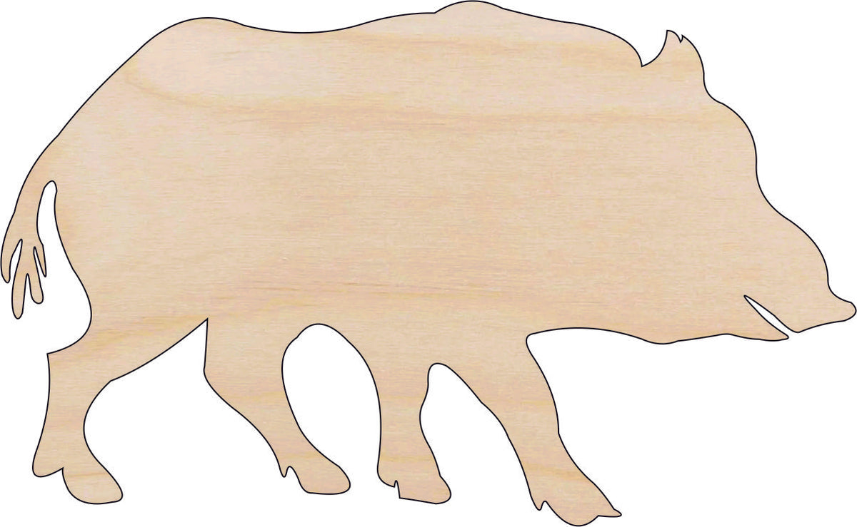Pig - Laser Cut Out Unfinished Wood Craft Shape PIG21 Pig - Laser Cut Out Unfinished Wood Craft Shape PIG21