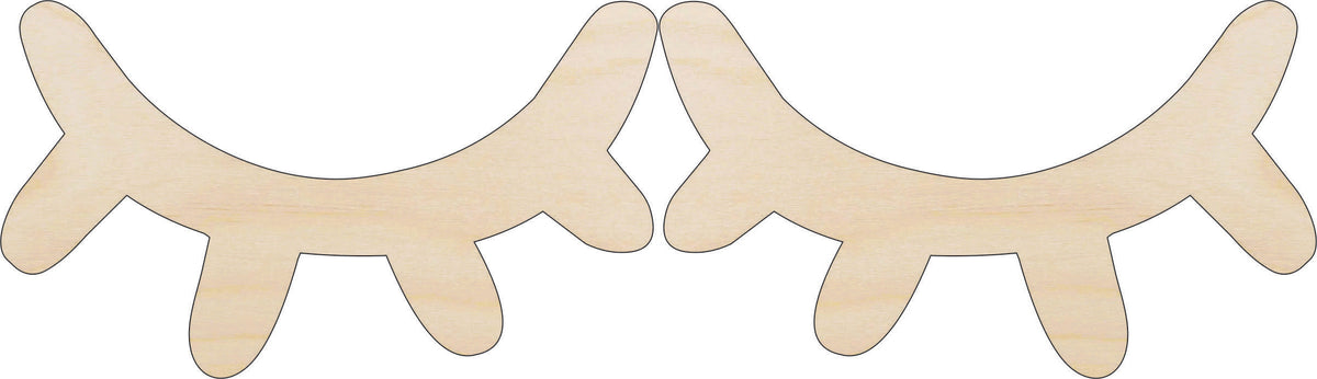 People Eyelashes - Laser Cut Out Unfinished Wood Craft Shape PPL14 People Eyelashes - Laser Cut Out Unfinished Wood Craft Shape PPL14
