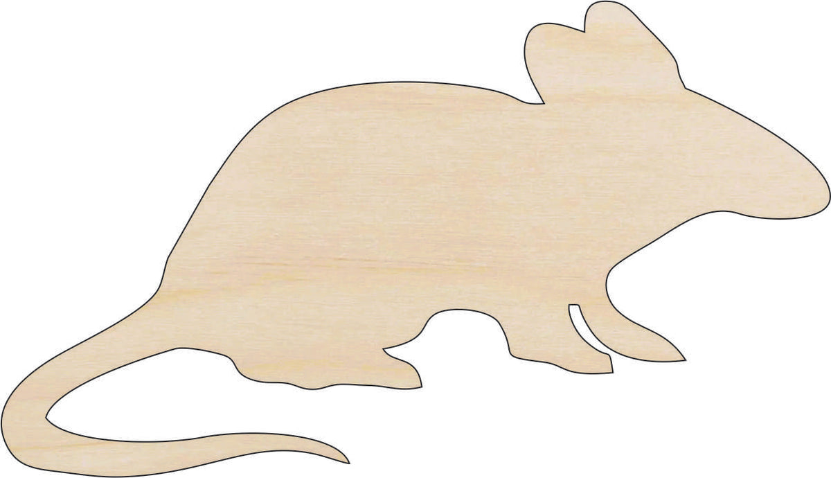 Mouse Rat - Laser Cut Out Unfinished Wood Craft Shape RDT16 Mouse Rat - Laser Cut Out Unfinished Wood Craft Shape RDT16