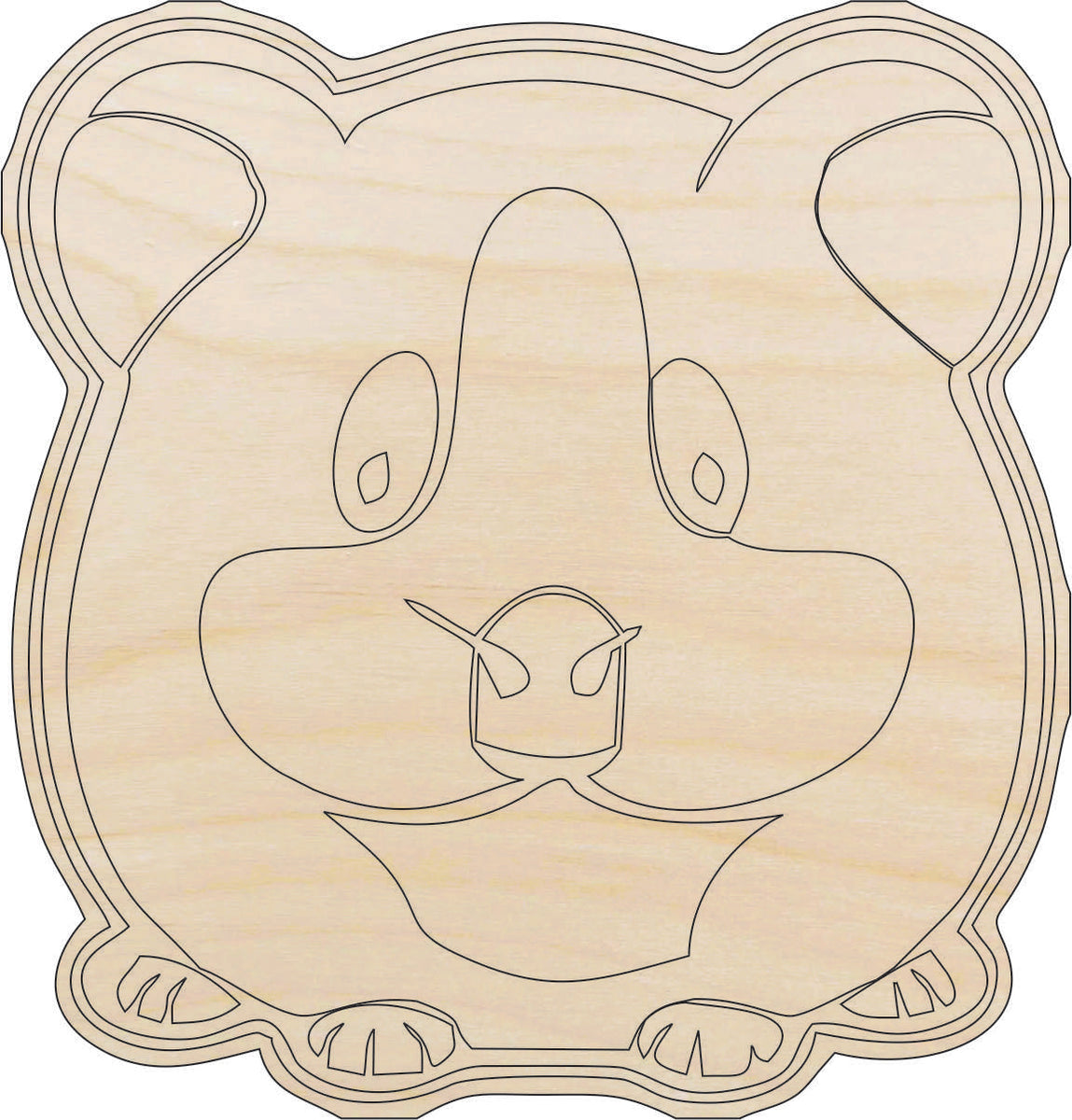 Gerbil - Laser Cut Out Unfinished Wood Craft Shape RDT1 Gerbil - Laser Cut Out Unfinished Wood Craft Shape RDT1
