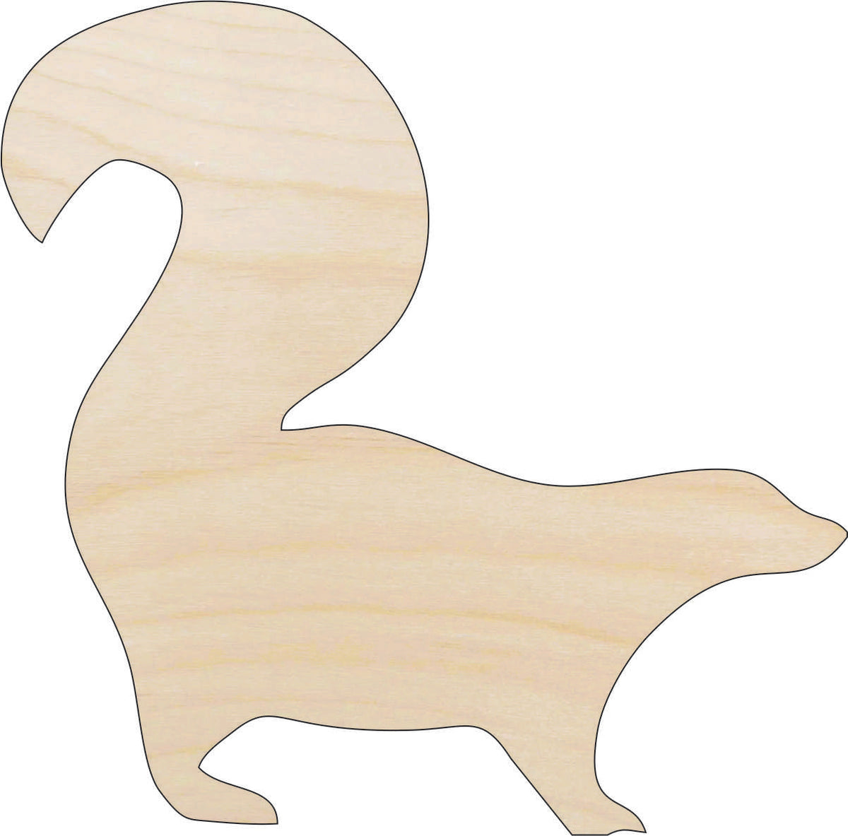 Skunk - Laser Cut Out Unfinished Wood Craft Shape RDT21 Skunk - Laser Cut Out Unfinished Wood Craft Shape RDT21