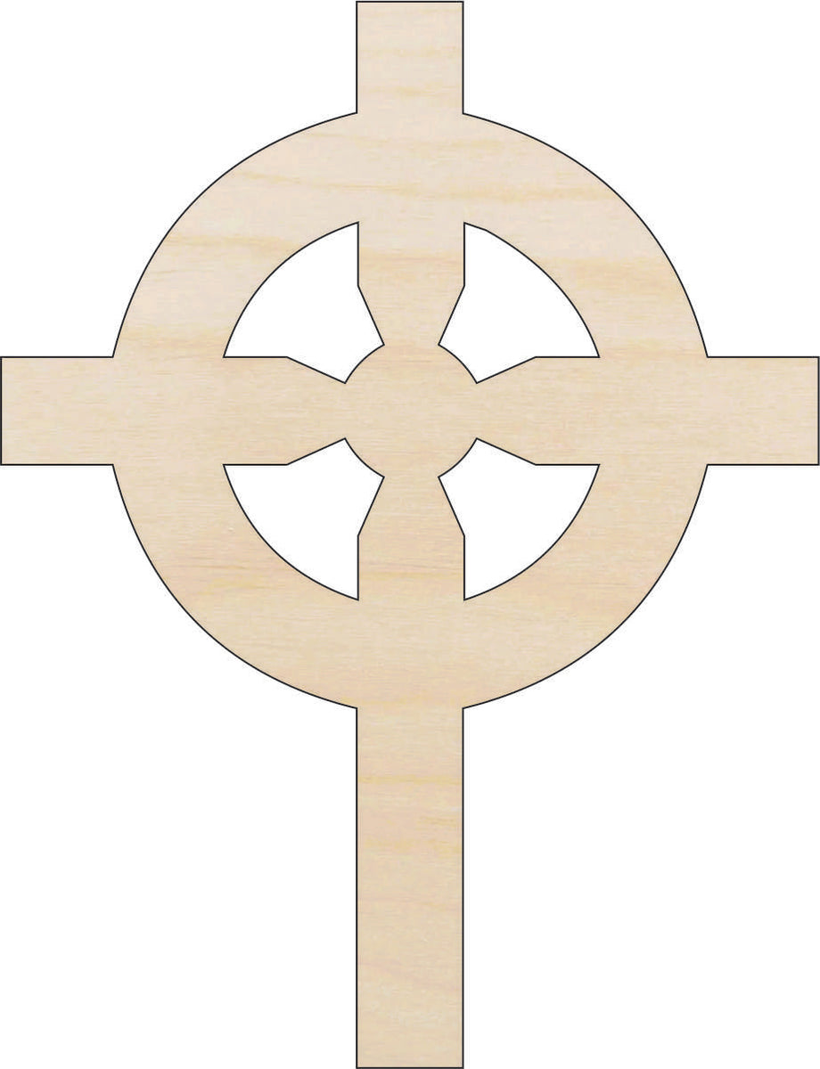 Cross - Laser Cut Out Unfinished Wood Craft Shape REL13 Cross - Laser Cut Out Unfinished Wood Craft Shape REL13