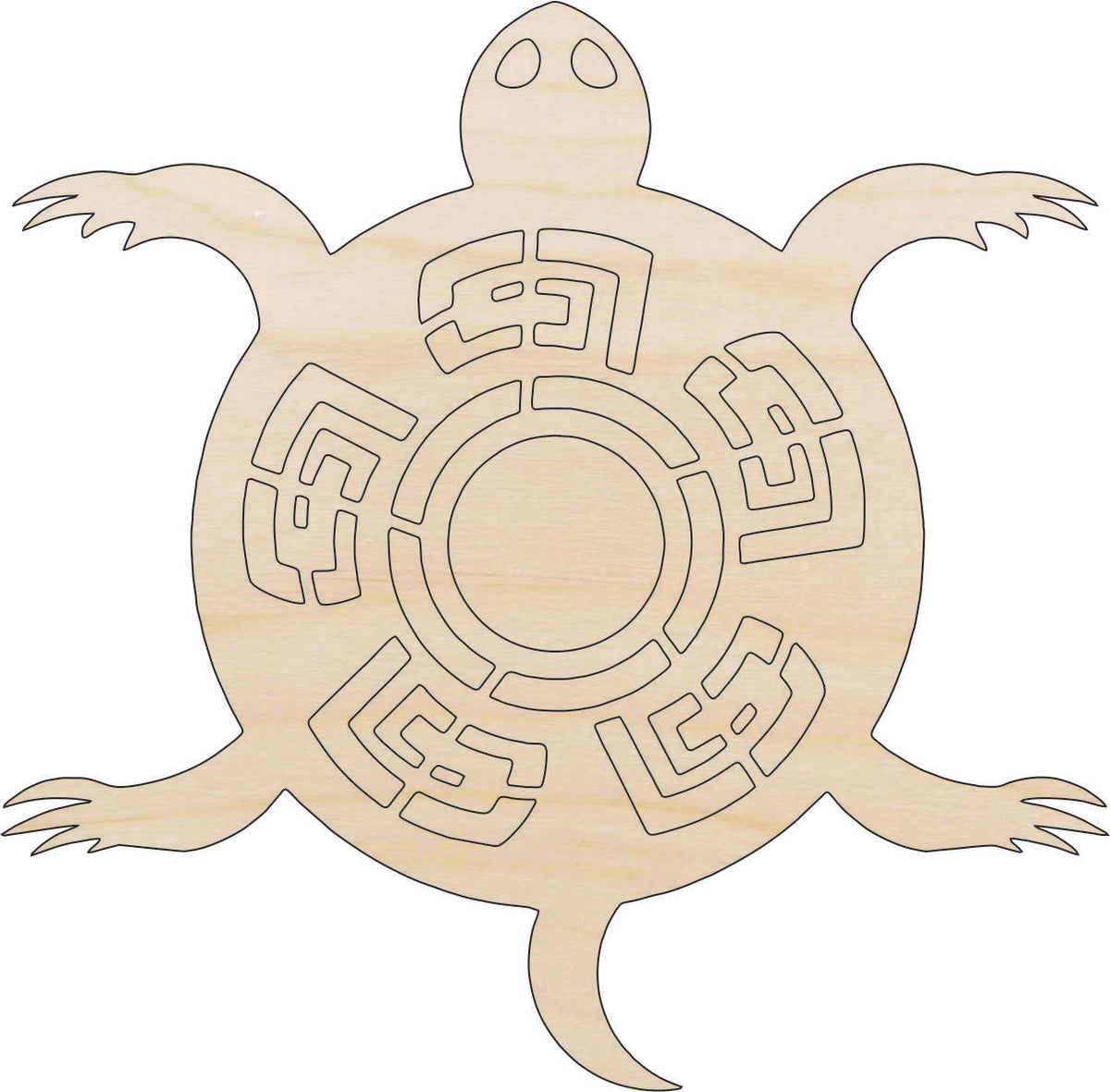 Turtle - Laser Cut Out Unfinished Wood Craft Shape REP45 Turtle - Laser Cut Out Unfinished Wood Craft Shape REP45