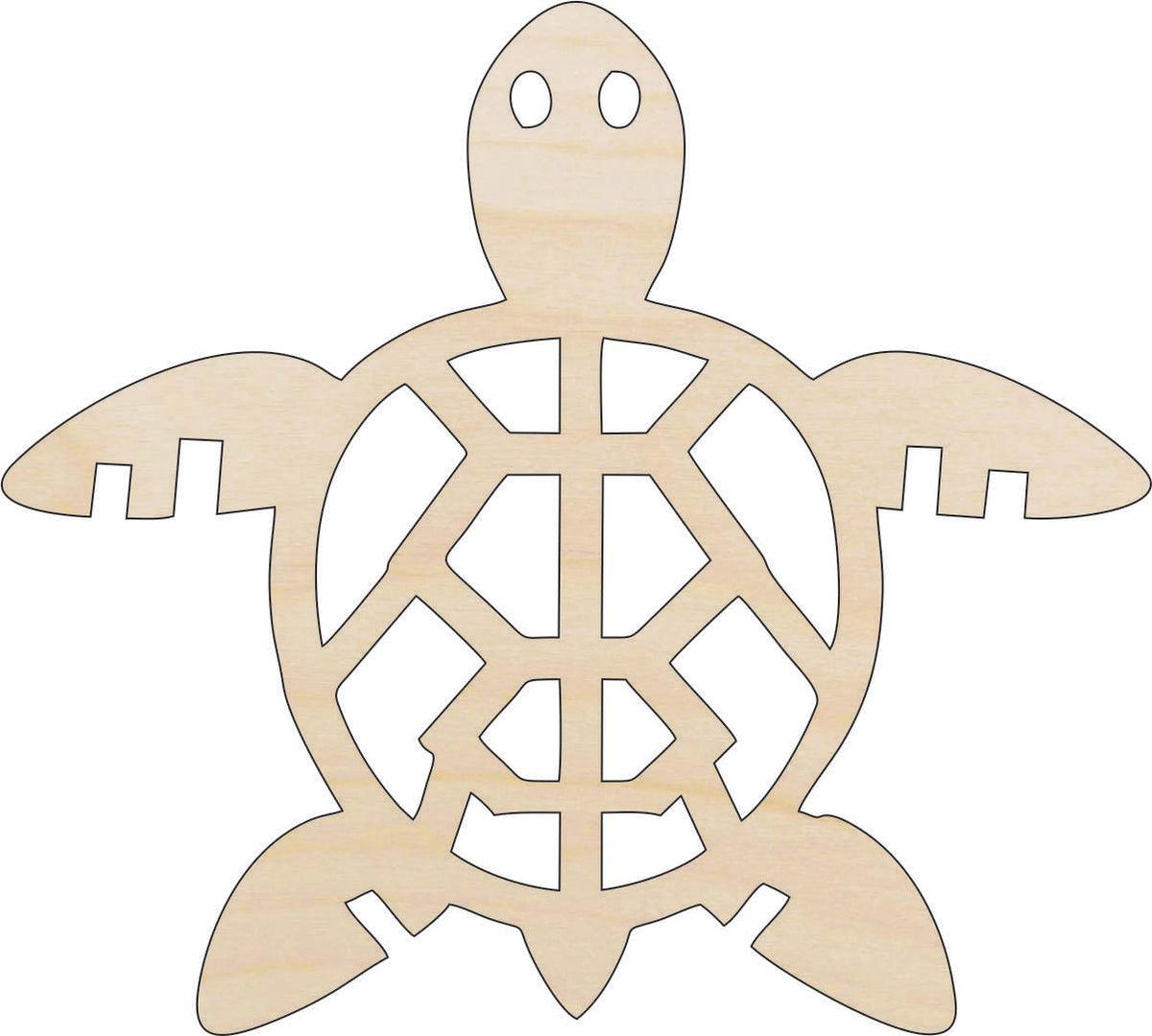 Sea Turtle - Laser Cut Out Unfinished Wood Craft Shape REP61 Sea Turtle - Laser Cut Out Unfinished Wood Craft Shape REP61