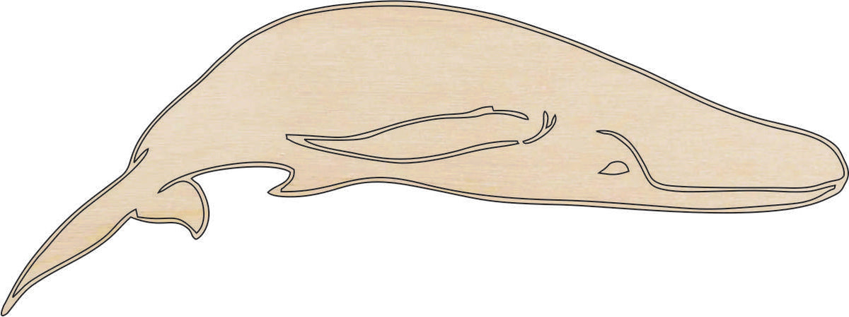 Whale - Laser Cut Out Unfinished Wood Craft Shape SEA104 Whale - Laser Cut Out Unfinished Wood Craft Shape SEA104