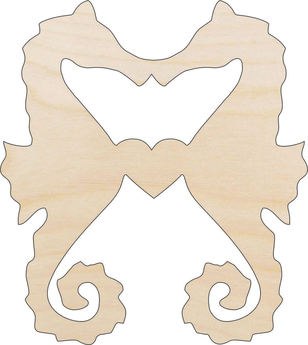 Seahorse - Laser Cut Out Unfinished Wood Craft Shape SEA37 Seahorse - Laser Cut Out Unfinished Wood Craft Shape SEA37