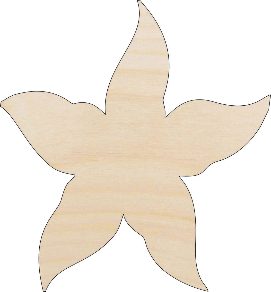 Starfish - Laser Cut Out Unfinished Wood Craft Shape SEA81 Starfish - Laser Cut Out Unfinished Wood Craft Shape SEA81