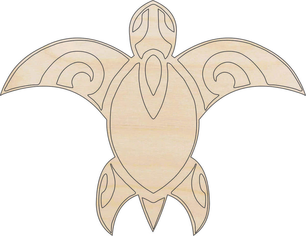 Sea Turtle - Laser Cut Out Unfinished Wood Craft Shape SEA83 Sea Turtle - Laser Cut Out Unfinished Wood Craft Shape SEA83