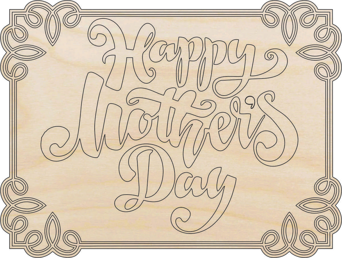 Sign Mothers Day - Laser Cut Out Unfinished Wood Craft Shape SGN127 Sign Mothers Day - Laser Cut Out Unfinished Wood Craft Shape SGN127