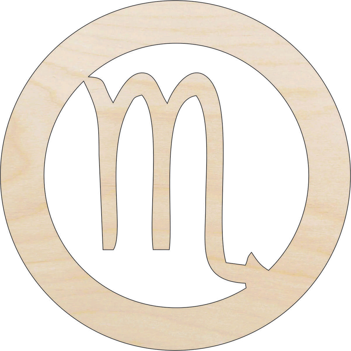 Sign Horoscope Scorpio - Laser Cut Out Unfinished Wood Craft Shape SGN88 Sign Horoscope Scorpio - Laser Cut Out Unfinished Wood Craft Shape SGN88