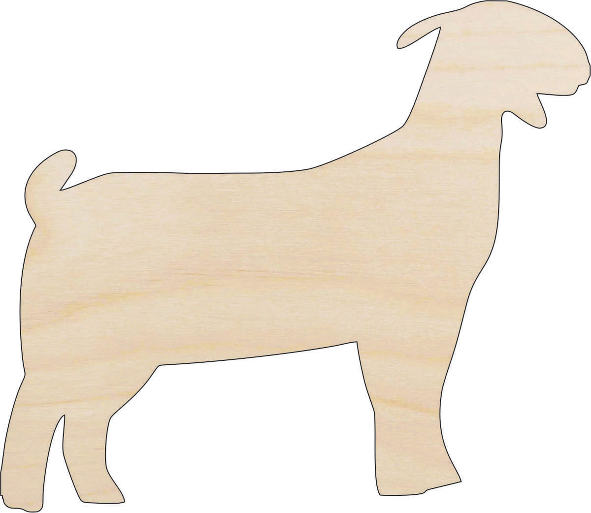 Goat - Laser Cut Out Unfinished Wood Craft Shape SHP25 Goat - Laser Cut Out Unfinished Wood Craft Shape SHP25