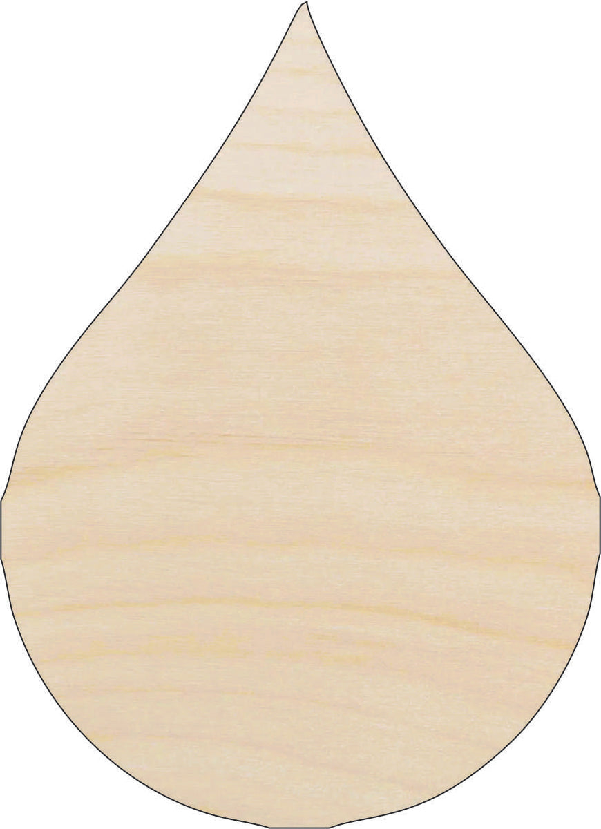 Sky Raindrop - Laser Cut Out Unfinished Wood Craft Shape SKY2
