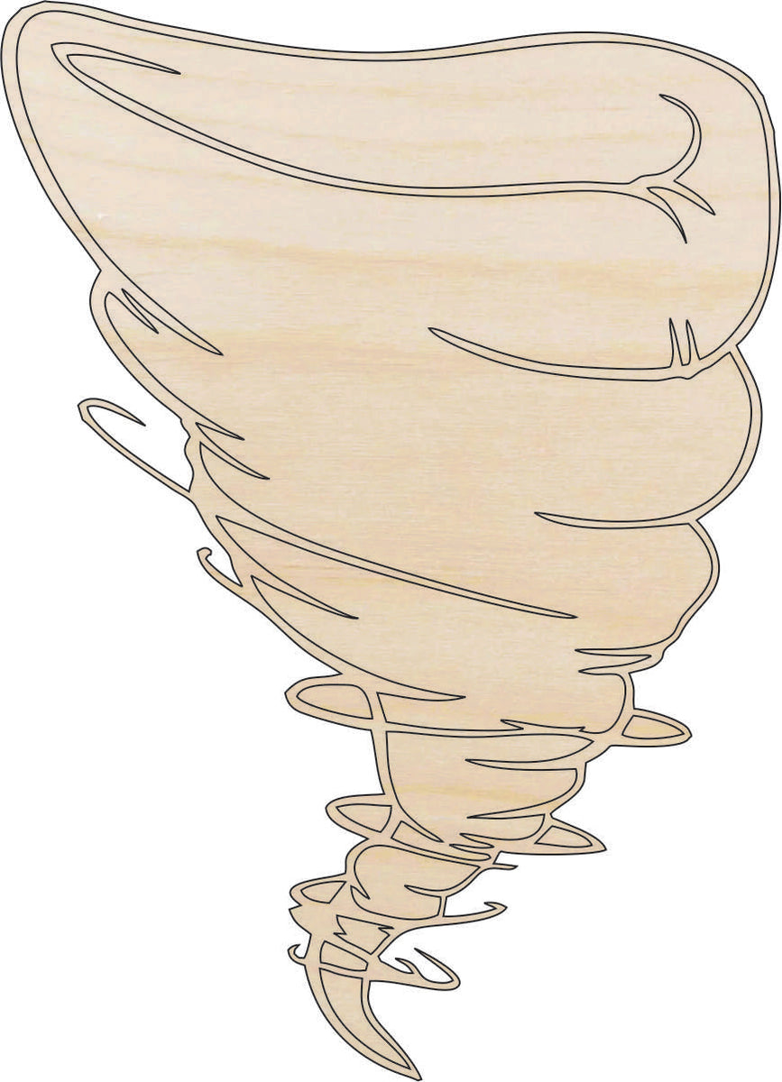 Sky Tornado - Laser Cut Out Unfinished Wood Craft Shape SKY5 Sky Tornado - Laser Cut Out Unfinished Wood Craft Shape SKY5