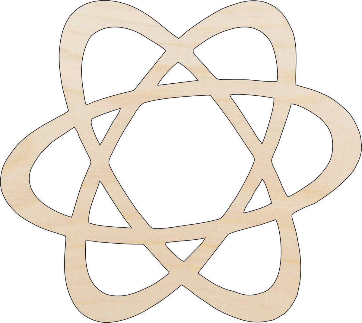 Science Atom - Laser Cut Out Unfinished Wood Craft Shape SNC1 Science Atom - Laser Cut Out Unfinished Wood Craft Shape SNC1