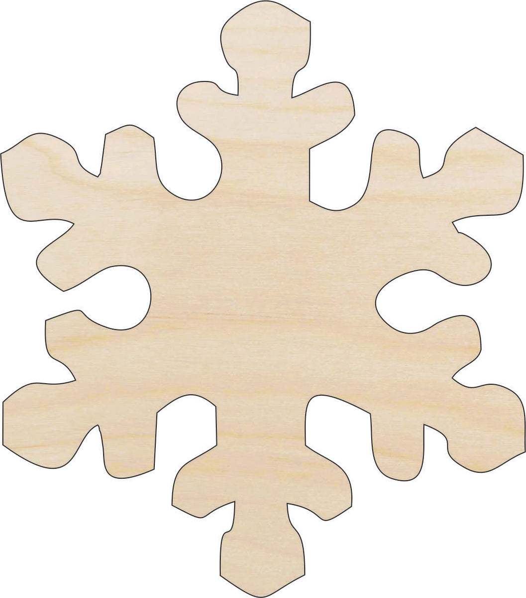 Snowflake - Laser Cut Out Unfinished Wood Craft Shape SNW11 Snowflake - Laser Cut Out Unfinished Wood Craft Shape SNW11