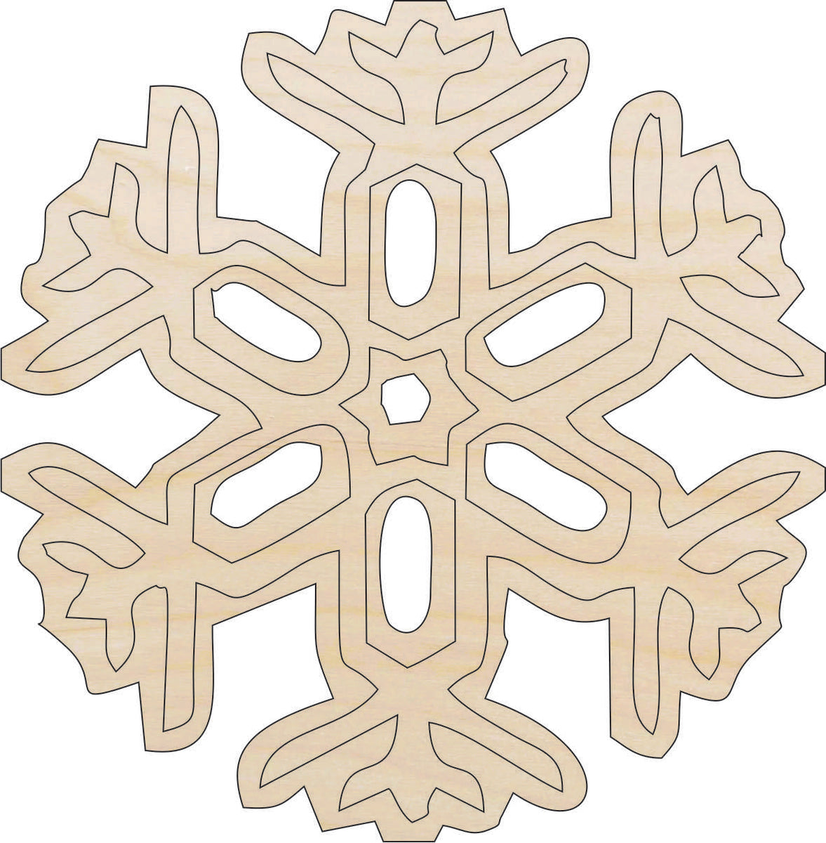 Snowflake - Laser Cut Out Unfinished Wood Craft Shape SNW31 Snowflake - Laser Cut Out Unfinished Wood Craft Shape SNW31