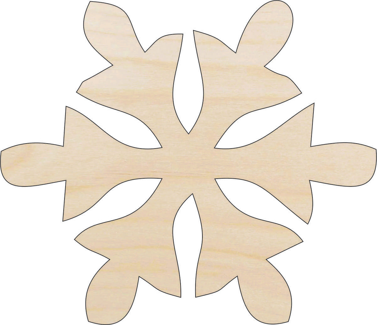 Snowflake - Laser Cut Out Unfinished Wood Craft Shape SNW54 Snowflake - Laser Cut Out Unfinished Wood Craft Shape SNW54
