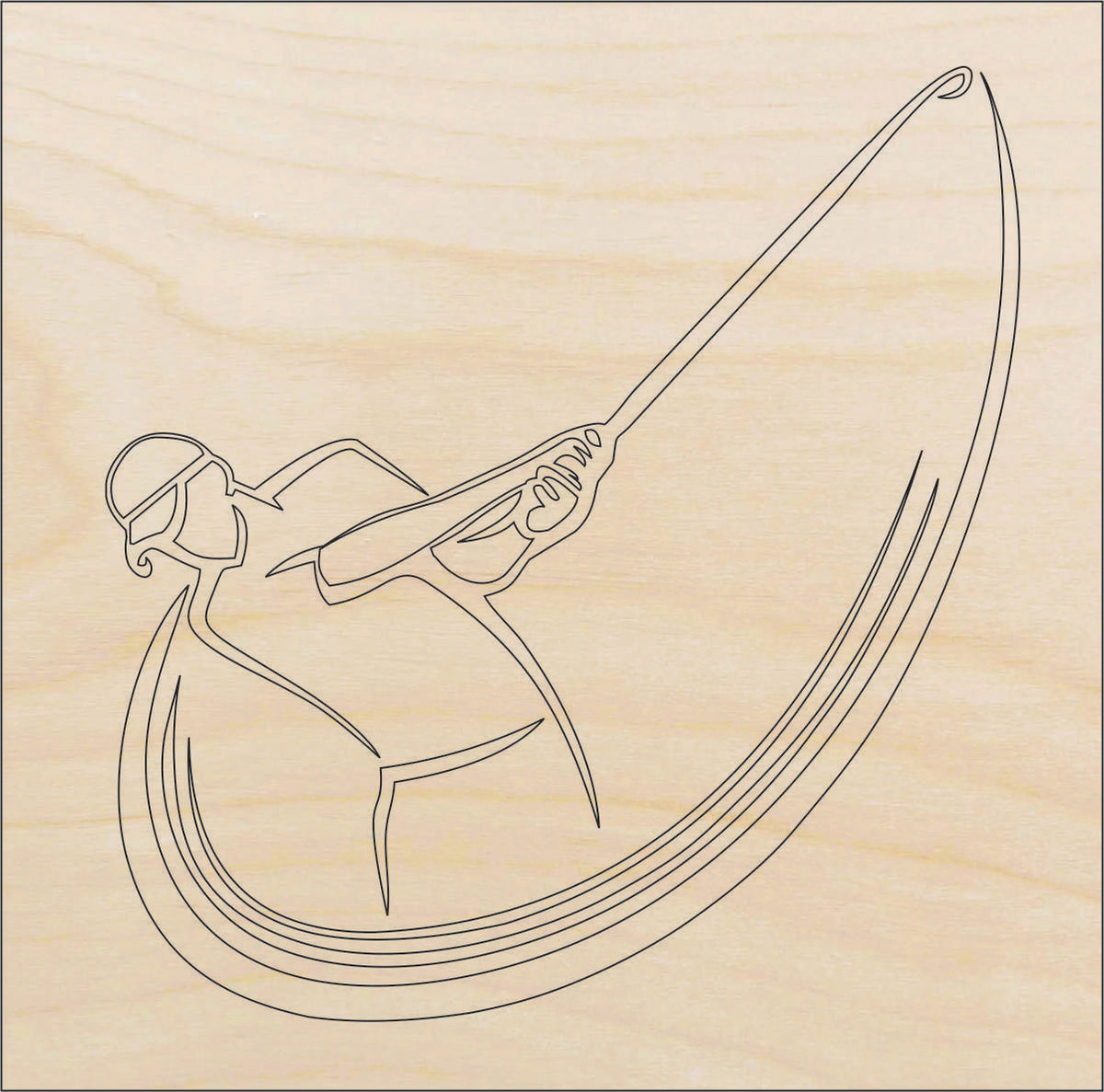 Sport Golf - Laser Cut Out Unfinished Wood Craft Shape SPT102 Sport Golf - Laser Cut Out Unfinished Wood Craft Shape SPT102