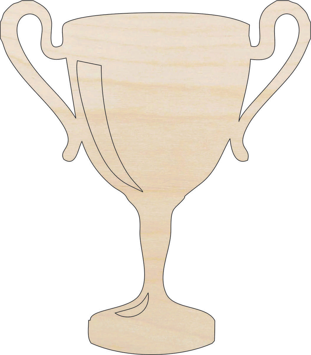 Sport Trophy - Laser Cut Out Unfinished Wood Craft Shape SPT104 Sport Trophy - Laser Cut Out Unfinished Wood Craft Shape SPT104