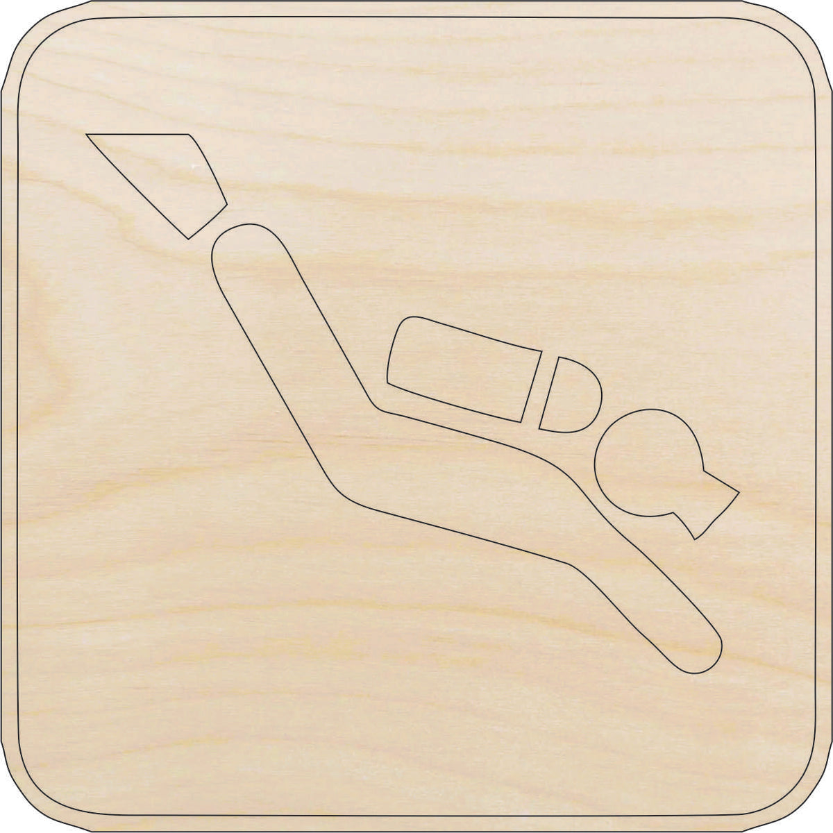 Sport Scuba Diver - Laser Cut Out Unfinished Wood Craft Shape SPT410 Sport Scuba Diver - Laser Cut Out Unfinished Wood Craft Shape SPT410