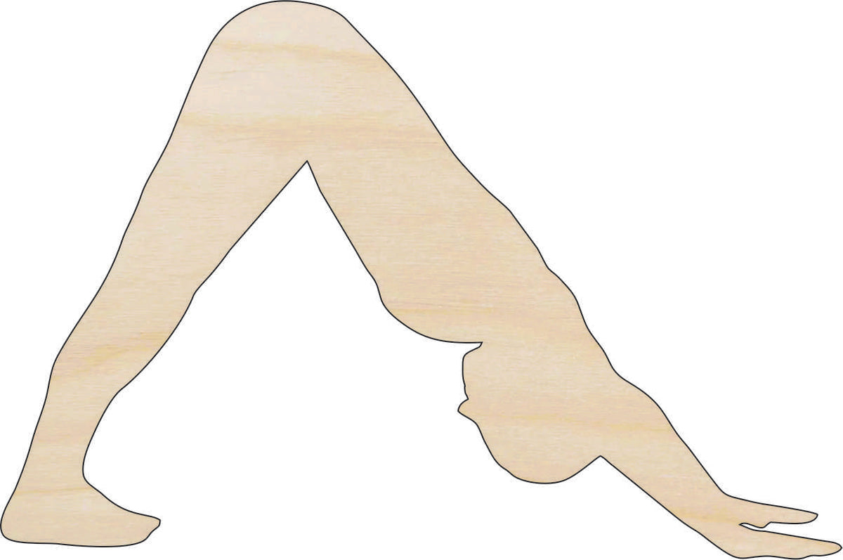 Sport Yoga - Laser Cut Out Unfinished Wood Craft Shape SPT655 Sport Yoga - Laser Cut Out Unfinished Wood Craft Shape SPT655