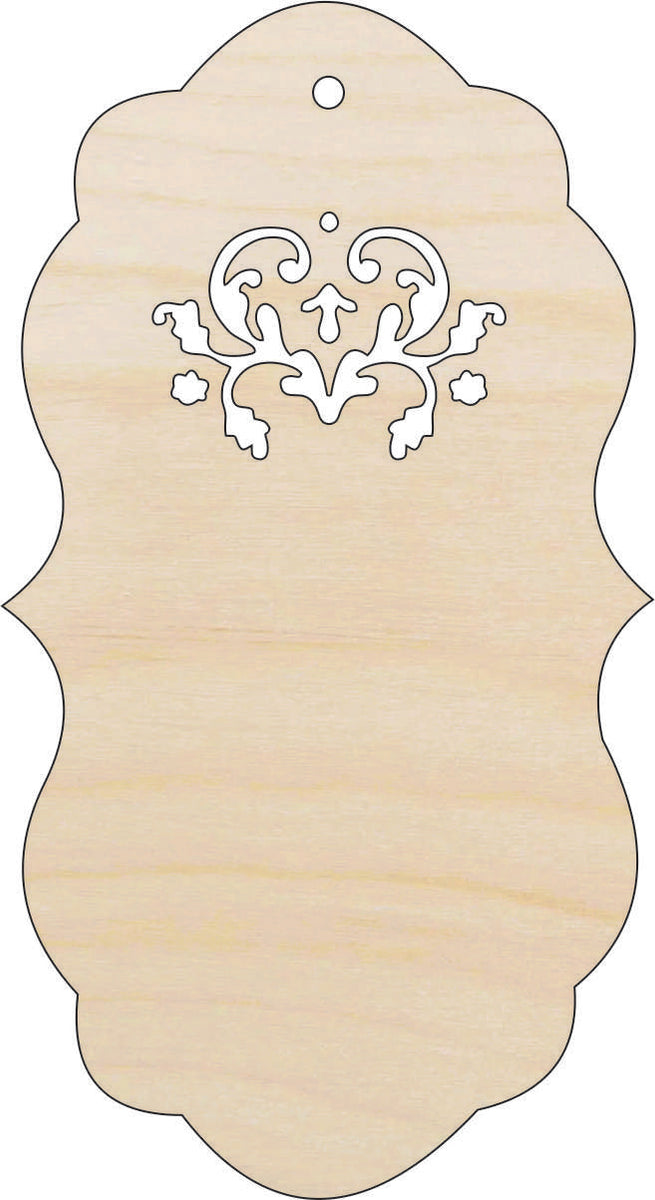Gift Tag - Laser Cut Out Unfinished Wood Craft Shape TAG10 Gift Tag - Laser Cut Out Unfinished Wood Craft Shape TAG10