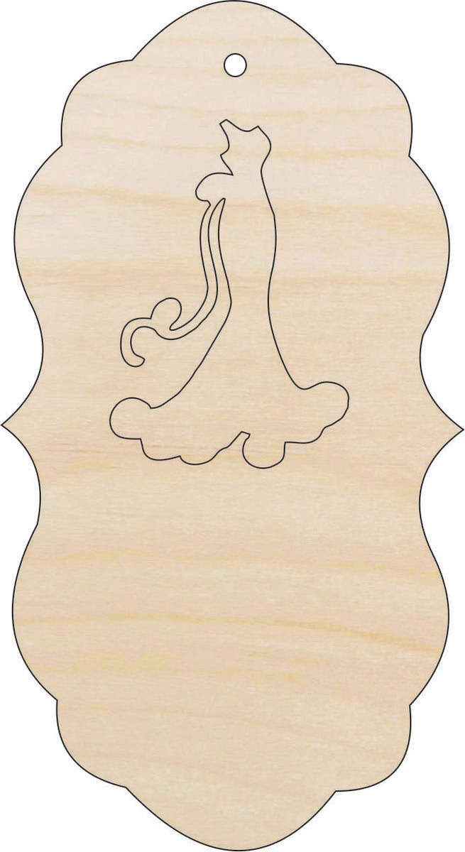 Gift Tag - Laser Cut Out Unfinished Wood Craft Shape TAG23 Gift Tag - Laser Cut Out Unfinished Wood Craft Shape TAG23
