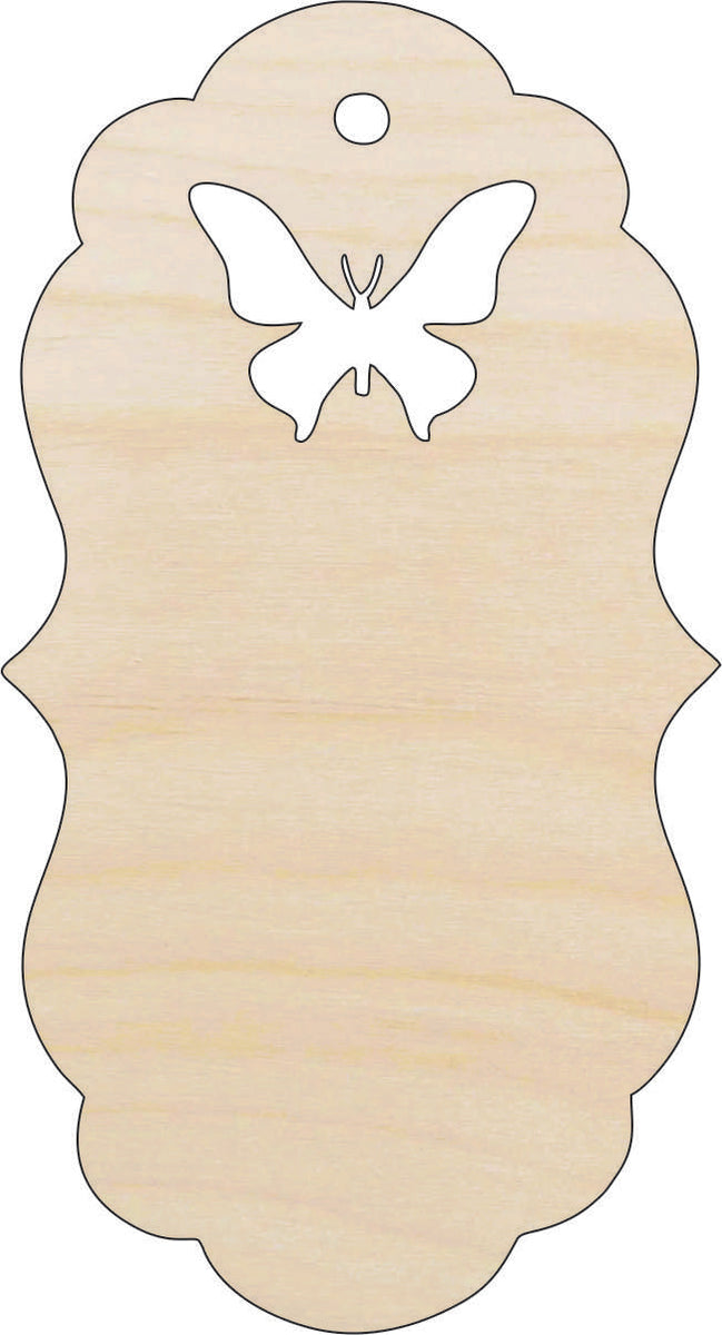 Gift Tag - Laser Cut Out Unfinished Wood Craft Shape TAG32 Gift Tag - Laser Cut Out Unfinished Wood Craft Shape TAG32