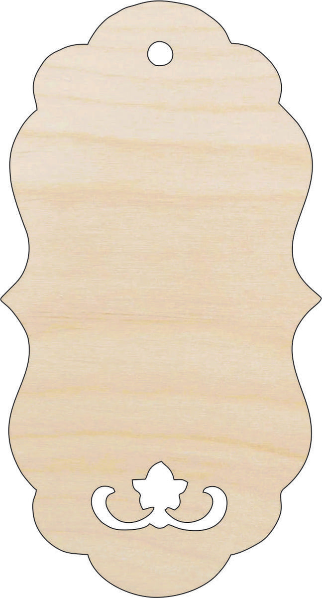 Gift Tag - Laser Cut Out Unfinished Wood Craft Shape TAG4 Gift Tag - Laser Cut Out Unfinished Wood Craft Shape TAG4