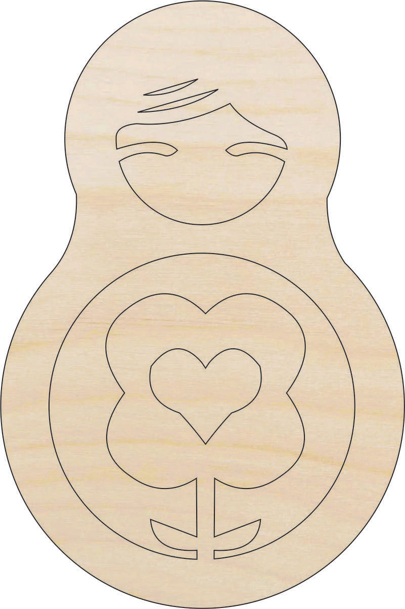 Toy Matryoshka Doll - Laser Cut Out Unfinished Wood Craft Shape TOY33 Toy Matryoshka Doll - Laser Cut Out Unfinished Wood Craft Shape TOY33