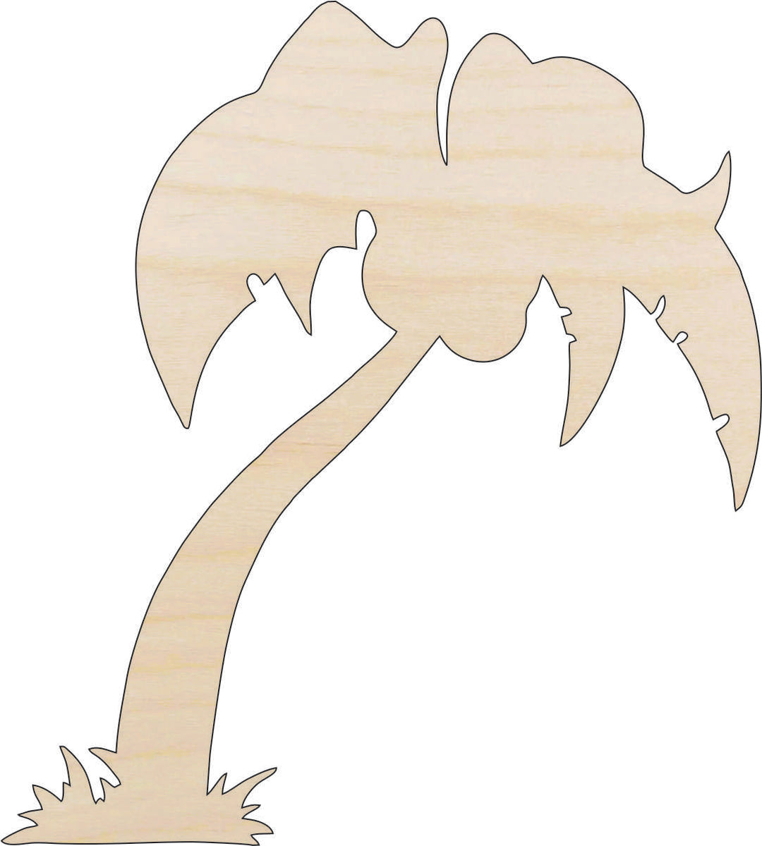 Tree Palm - Laser Cut Out Unfinished Wood Craft Shape TRE35 Tree Palm - Laser Cut Out Unfinished Wood Craft Shape TRE35
