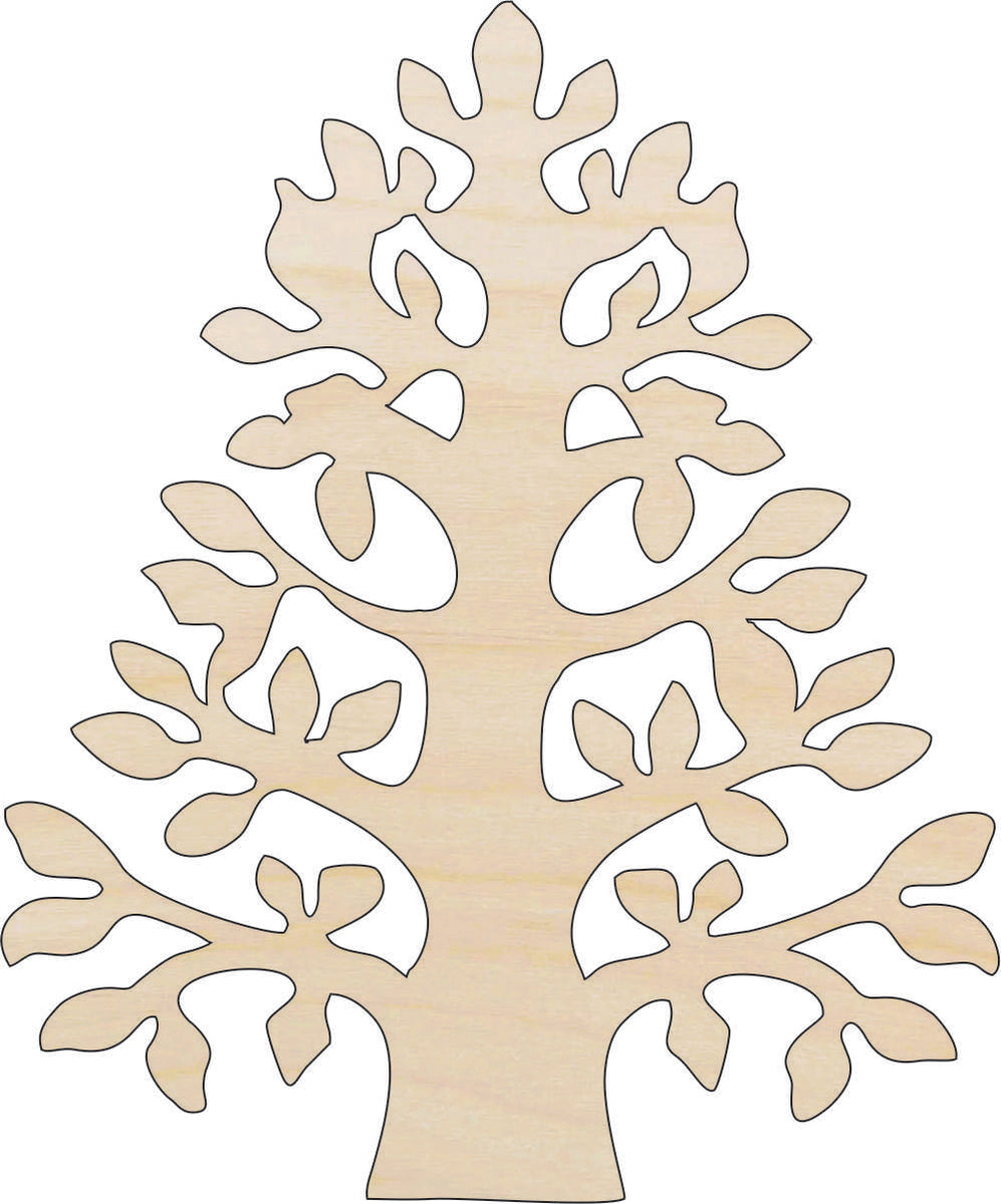Tree - Laser Cut Out Unfinished Wood Craft Shape TRE53 Tree - Laser Cut Out Unfinished Wood Craft Shape TRE53